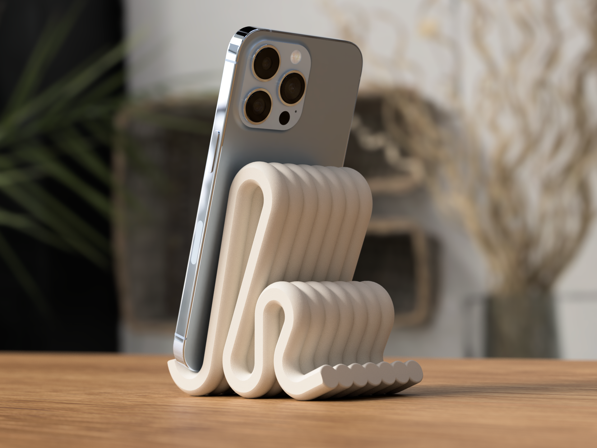 Wavy phone stand