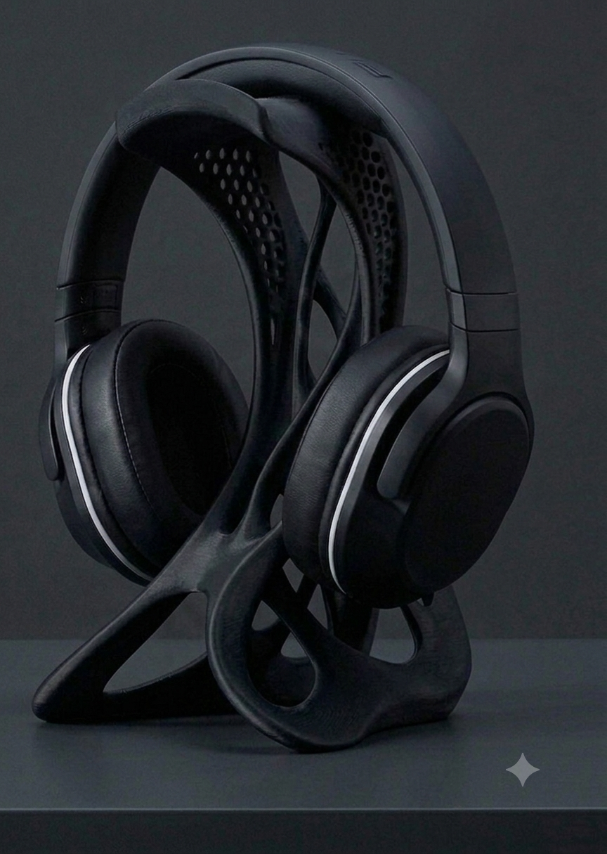 geometric headphone stand