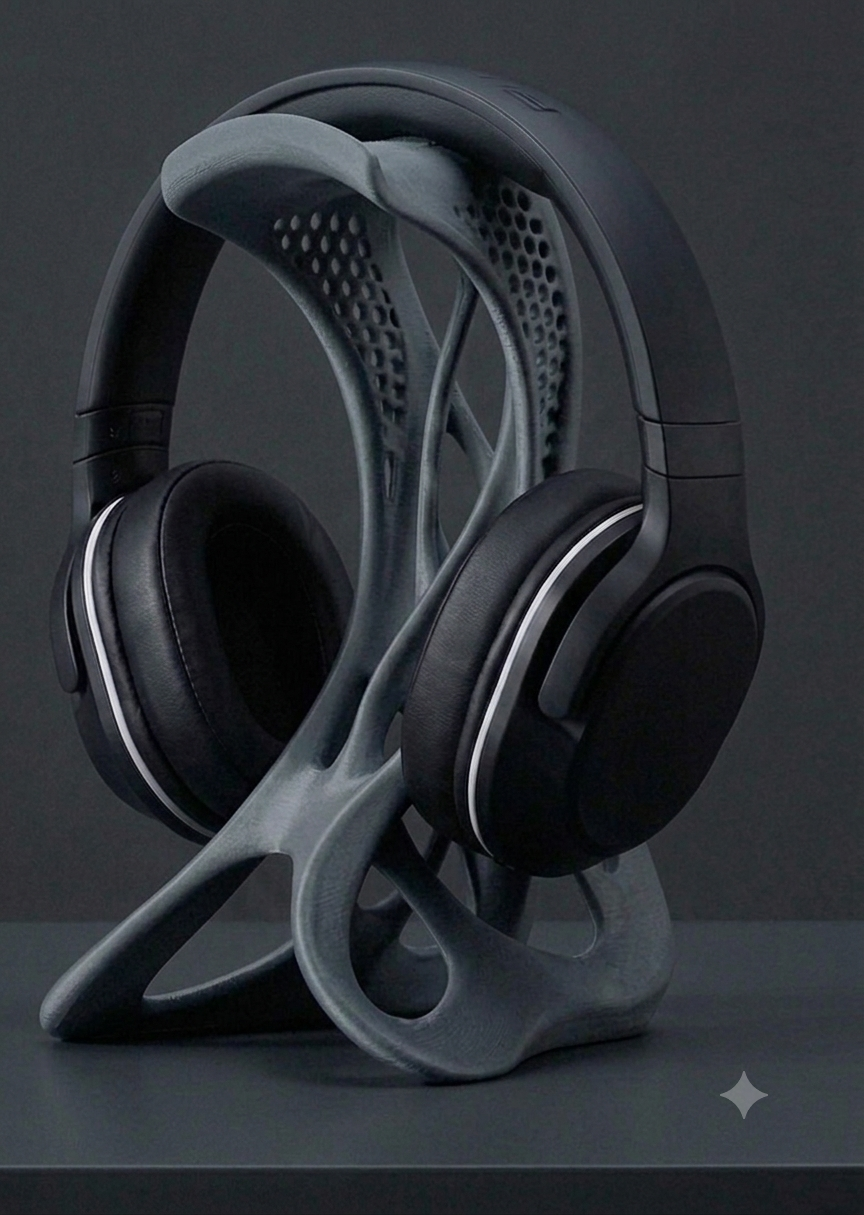geometric headphone stand